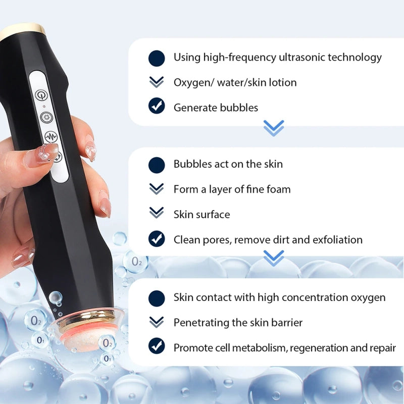 Oxygen Bubble Facial Pen — At-Home Hydrafacial Device